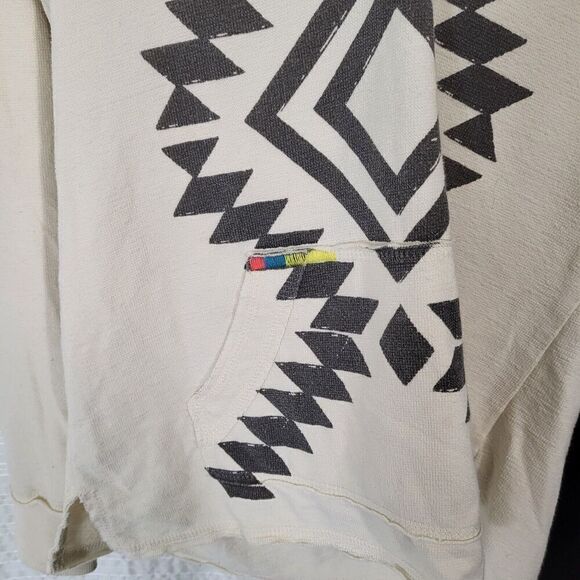 Women’s Hoodie Lightweight Long Sleeve Pullover Off White Size Small - Picture 6 of 10